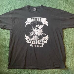 Vintage Undertaker Tattoo Shop WWF Wrestling Tee Shirt XXL
